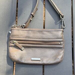 Calvin Klein taupe small crossbody